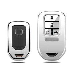 Silver TPU Anti-dust Remote Key Fob Cover For Honda Civic Accord 2/3/4 Button