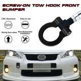Black Aluminum Anodized Race Sporty Track Style Tow Hook Exact For Lexus IS RC