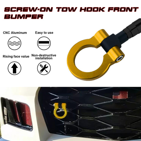 Gold Track Racing JDM Style CNC Aluminum Tow Hook For Chevrolet Camaro 2016-up