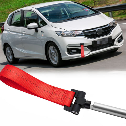 Blue / Black / Red Track Racing Style Towing Strap Tow Hole Adapter for Honda 3rd Gen Fit Jazz 2015-2018, Fit Acura TLX 2015-2018