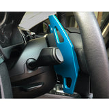Steering Wheel Paddle Shifter Cover Trim, CNC Aluminum Alloy, Compatible With BMW 2 3 4 X1 X2 X3 X4 X5 X6 Series,F22 F23 F30 F31 F33 F34 F36 F32 F15 F16 F25 F26 F48 F39 (Blue)