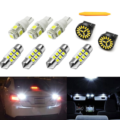 White LED Interior Reverse Light Package Kit For Mazda 3 2010-2013 Mazda3 Sport