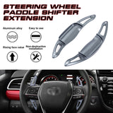 Gray Aluminum Steering Wheel Paddle Extension For Toyota Camry 18-22 Corolla