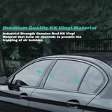 Door Window Pillar Post Genuine KK Vinyl Decal, Overlay Pre-Cut Cover Sticker, Compatible with BMW 5-Series F10 2010-2017 (4 Doors Only) -Glossy Black