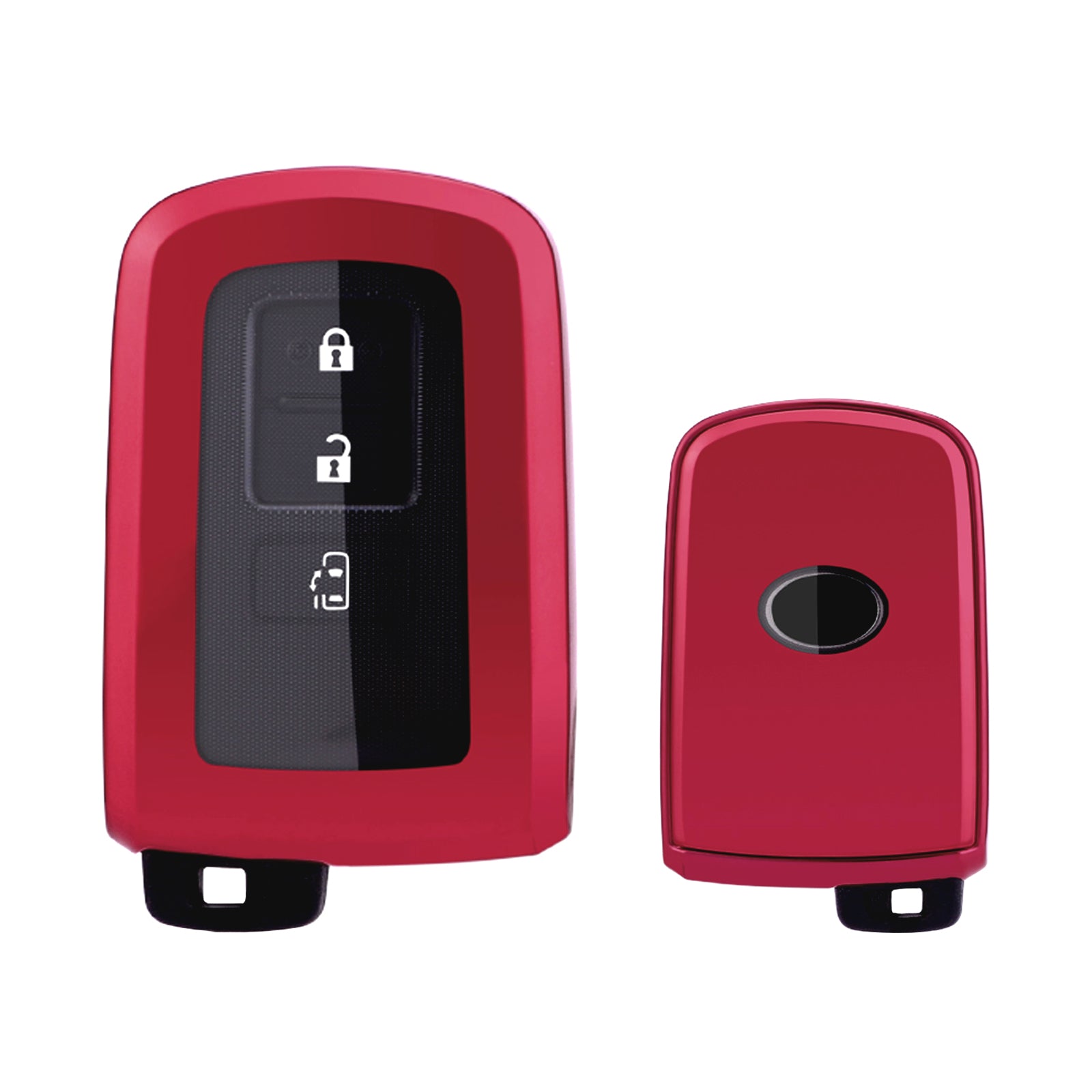 Red Remote Control Key Fob Cover For 4Runner Tacoma Tundra Camry 2/3/4