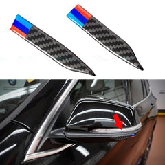 Carbon Fiber Decal Car Rearview Mirror Anti-scratch Trim Sticker for BMW X1 1 2 3 4 2011-2017
