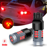 7443 LED Flashing 5-Times Brake Tail Light Lamps Bulbs Safety For Mazda 3 6 CX-5