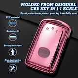 Pink Soft TPU Full Protect Remote Smart Key Fob Cover Case For Mazda 3 2019-2021