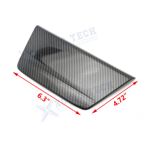 Carbon Fiber Print Cigarette Lighter Panel Cover Trim For Honda Accord 10th Gen 2018 2019 2020