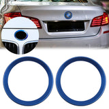 2Pcs Front Hood Rear Trunk Emblem Logo Surrounding Ring For BMW 5 Series F10 F11