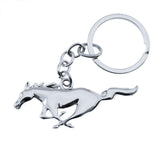 Xotic Tech Chrome Pony Horse Key Chain Fob Ring Keychain for Mustang GT 500 Cobra Shelb