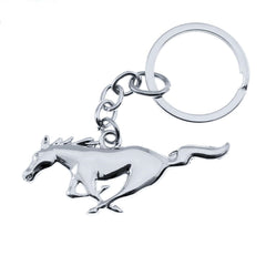 Xotic Tech Chrome Pony Horse Key Chain Fob Ring Keychain for Mustang GT 500 Cobra Shelb