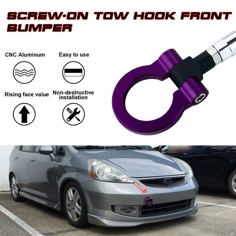 Sport Purple JDM Style Anodized Aluminum Tow Hook Ring For Acura TLX 2015-2018