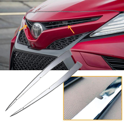 Front Grill Grille Cover Guard Stainless Chrome Trim for Toyota Camry 2018-2024 SE XSE