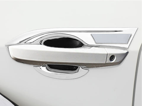 12x Exterior Chrome Door Handle Bowl Decor Cover Trim For Honda Civic 2016-2021