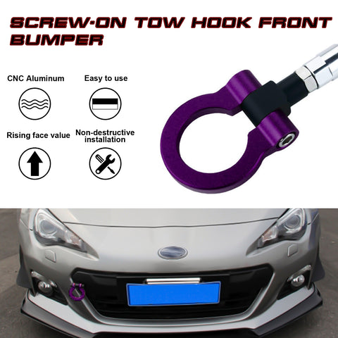 Purple Track Racing CNC Aluminum Tow Hook For Subaru Outback Legacy Impreza 2018