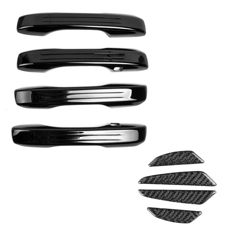 Gloss Black Door Handle+Door Edge Protect Guard Trim For Honda Civic 11th 2022+