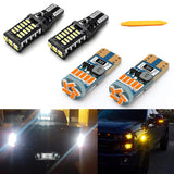 921 168 194 LED White Backup Reverse Amber Sidemarker Light Lamps Compatible with Ford Chevy