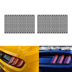 2pcs PVC Exterior Tail Brake Light Lamp Cover Honeycomb Sticker Universal for Cars 18.8'' x 11.8'' (Carbon Fiber Style)