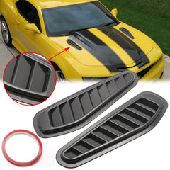 Car Hood Vent Scoop Kit Universal, ABS Car Air Flow Intake Scoop Cover Trim, JDM Hood Vent Bonnet Cover