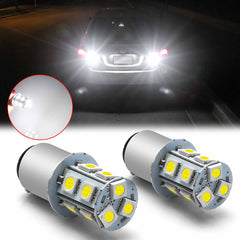 2x Ultra White 1157 BAY15D 5050 SMD LED Bulbs For Tail Brake Light Replacement