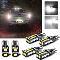 6pcs LED High Mount Backup License Plate Light Package Combo for Chevrolet Silverado 1500 2500 3500 2500HD 3500HD 2015-2018