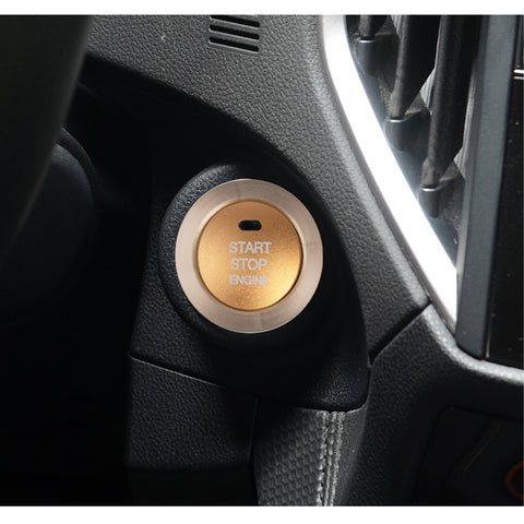Glossy Gold Aluminum Alloy Engine Start Button Cover Trim For Subaru Forester XV