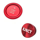 Red Alloy Engine Start + Cigarette Lighter Eject Button Trim For Mazda 3 2020-up