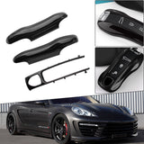 Gloss Black Shockproof Remote Key Fob Cover Holder For Panamera Cayenne 2018-up