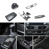 Carbon Fiber Black Center AC Vent Gear Shift Panel Decor Trim For Accord 18-22