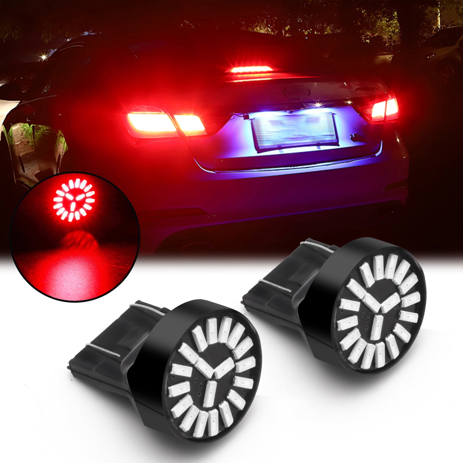 SEALIGHT️ J2 7440 7443 LED Backup Reverse Light and Tail Brake Parking  Light 2Pcs