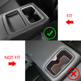 Car Rear Water Cup Holder Panel Trim Cover Carbon Fiber Style Fit for Honda Accord 2018 2019 2020