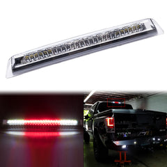 Chrome / Smoked Housing LED 3rd Third Brake Tail Light High Mount Stop Cargo Lamp for Nissan Titan 2004-2015, Super Bright 26-SMD