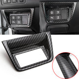 for Honda Accord 2018 2019 Car Console Control Function Button Trim Cover Panel Frame Decor ABS Carbon Fiber Look