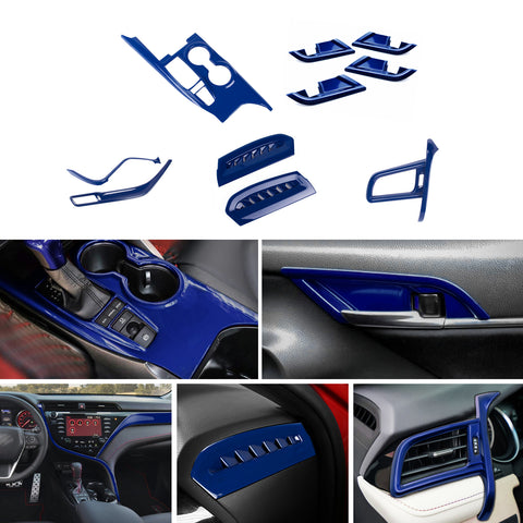 Blue Console Dash Side Left AC Vent Gear Box Handle Bowl Cover For Camry 2018-24