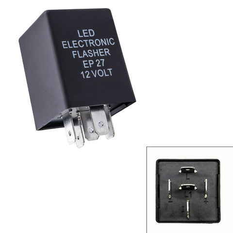 10-Second Time Delay Relay Module, 5-Pin 12V 30A SPDT, Compatible With Automotive Lighting LED Light Bar