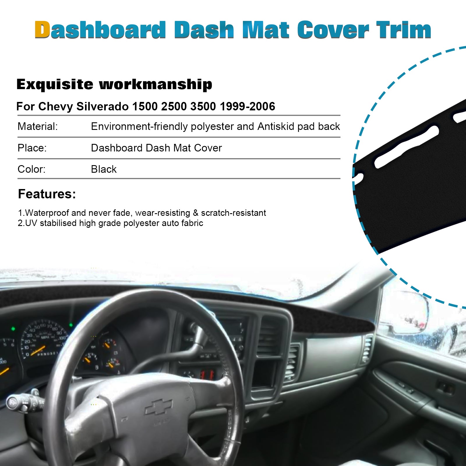Chevy Silverado 1500 Dashboard Covers & Dash Mats