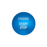 Aluminum Keyless Start Engine Stop Push Button Stickers Cover Trim Compatible with Mercedes Benz B C E S G CL SL ML GL CLA GLA GLC GLK GLS Class(Blue)