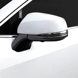 Exterior Rearview Side Mirror Strip Cover Trim Set For Toyota RAV4 2019-2021, Carbon Fiber Pattern