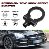 Black Metal Track Racing Style Aluminum Tow Hook For Mercedes Benz C E S M GLA GLK