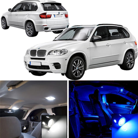 2007 - 2013 BMW E70 X5 17x-Light SMD Full LED Interior Lights Package Kit White \ Blue