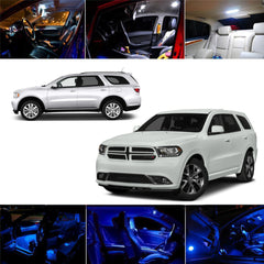 11x Light Bulbs SMD Interior LED Lights Package Kit For 2011-2015 Dodge Durango White \ Blue