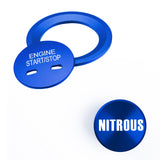 Blue Engine Start + Cigarette Lighter NITROUS Button Cover For Chevrolet Tahoe