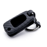 Carbon Fiber Pattern Remote Key Fob Cover Full Protection Key Case Holder for Hyundai Kia K2 K5 Flip Folding Smart Key