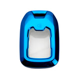 Blue Soft TPU Full Protect w/Button Key Fob Cover w/Keychain For Chevy GMC Yukon/XL/Denali