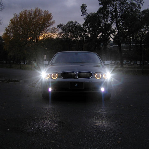 Xotic Tech 6000K White Front Turn Signal Light PY24W LED Bulbs For BMW E90 E92 M3 X5 X6 Z4