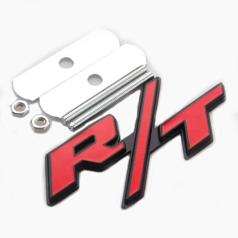 1 x Red RT R/ T Letter Badge Emblem Sticker for Mopar Dodge Charger Ch ...