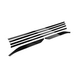 Glossy Black Chrome Delete Blackout Window Cover Decal For Nissan Altima 2019-22