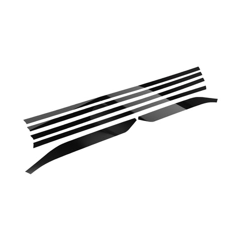 Glossy Black Chrome Delete Blackout Window Cover Decal For Nissan Altima 2019-22