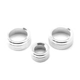 3pcs Red/Silver AC Climate Control Radio Volume Knob Ring Covers For BMW 1 2 3 3GT 4 Series